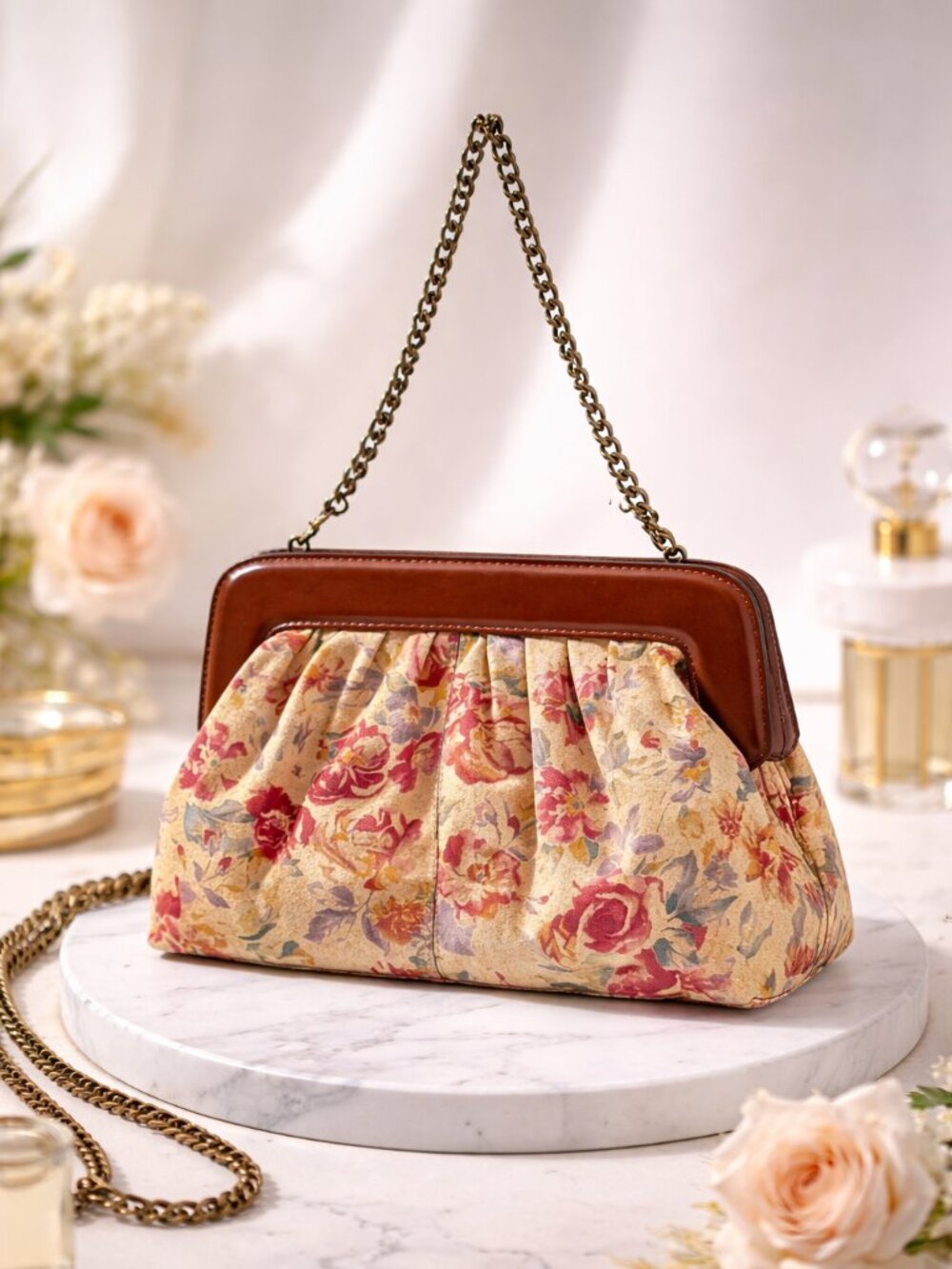 Patricia Nash Floral Leather Clutch Crossbody Bag NWT